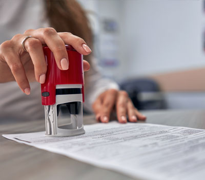 Free notary service