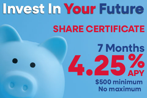 4.25% APY Share Certificate Special